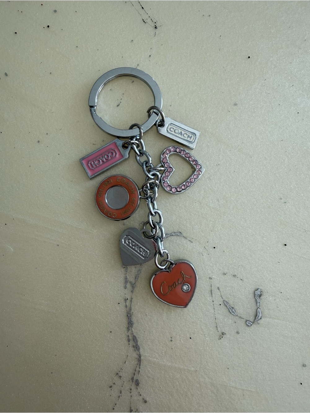 NEW | FASHION HEART CHARM KEYCHAIN